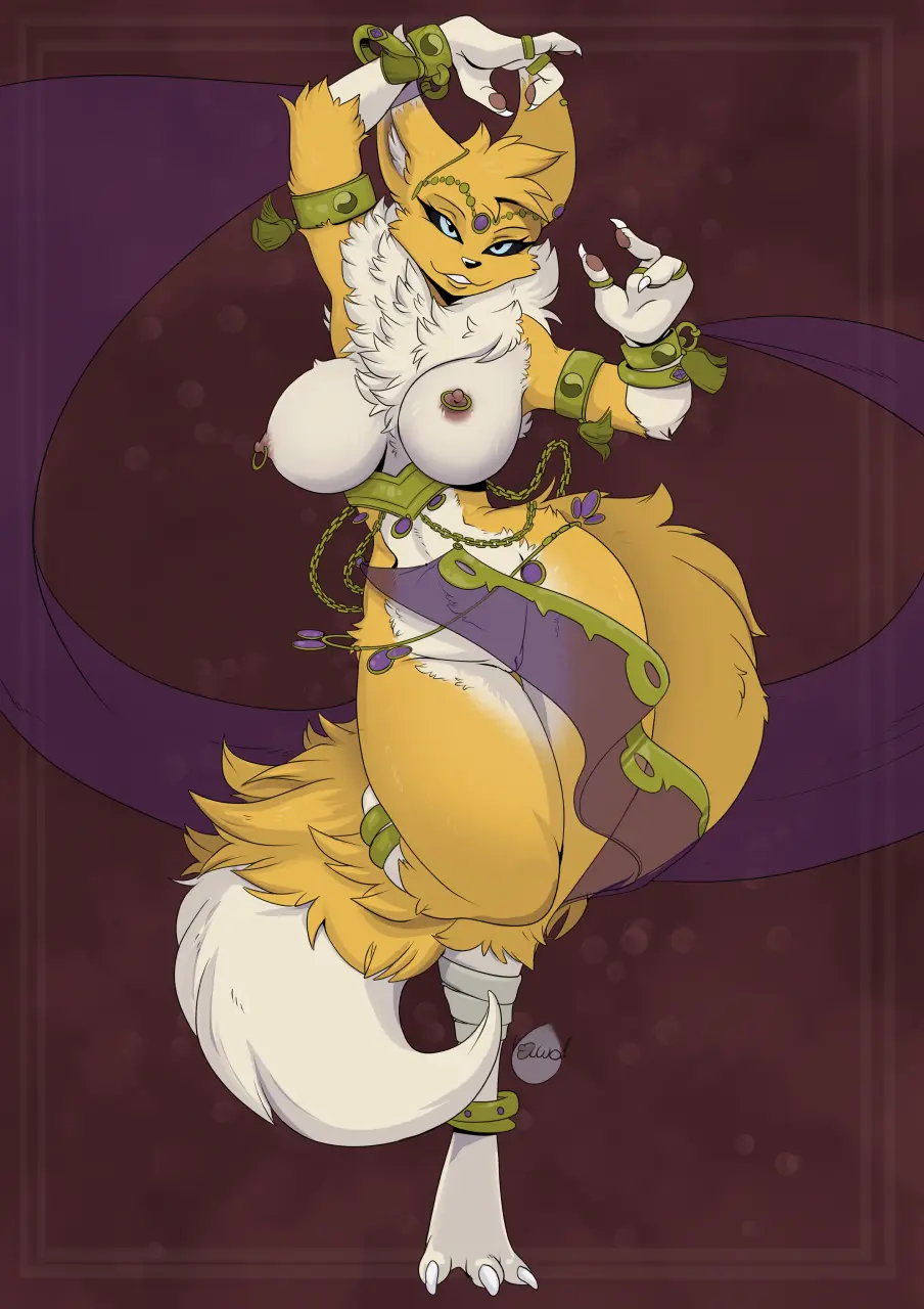 Image big_breasts,breasts,female,hi_res,looking_at_viewer,nipples,smile,solo,blue_eyes,pussy,tail,thick_thighs,areola,feet,eyelashes,jewelry,thigh_gap,anthro,piercing,fur,genitals,yellow_body,yellow_fur,bracelet,2024,white_body,nipple_piercing,fingers,circlet,bandai_namco,digimon,digimon_(species),leg_markings,markings,renamon,tuft,digit_ring,dipstick_tail,gloves_(marking),tail_markings,white_fur,armlet,anklet,black_sclera,3_fingers,nipple_ring,socks_(marking),inner_ear_fluff,harem,innie_pussy,ring_piercing,neck_tuft,dipstick_ears,multicolored_ears,finger_ring,ear_markings,yawg,bedlah,harem_jewelry