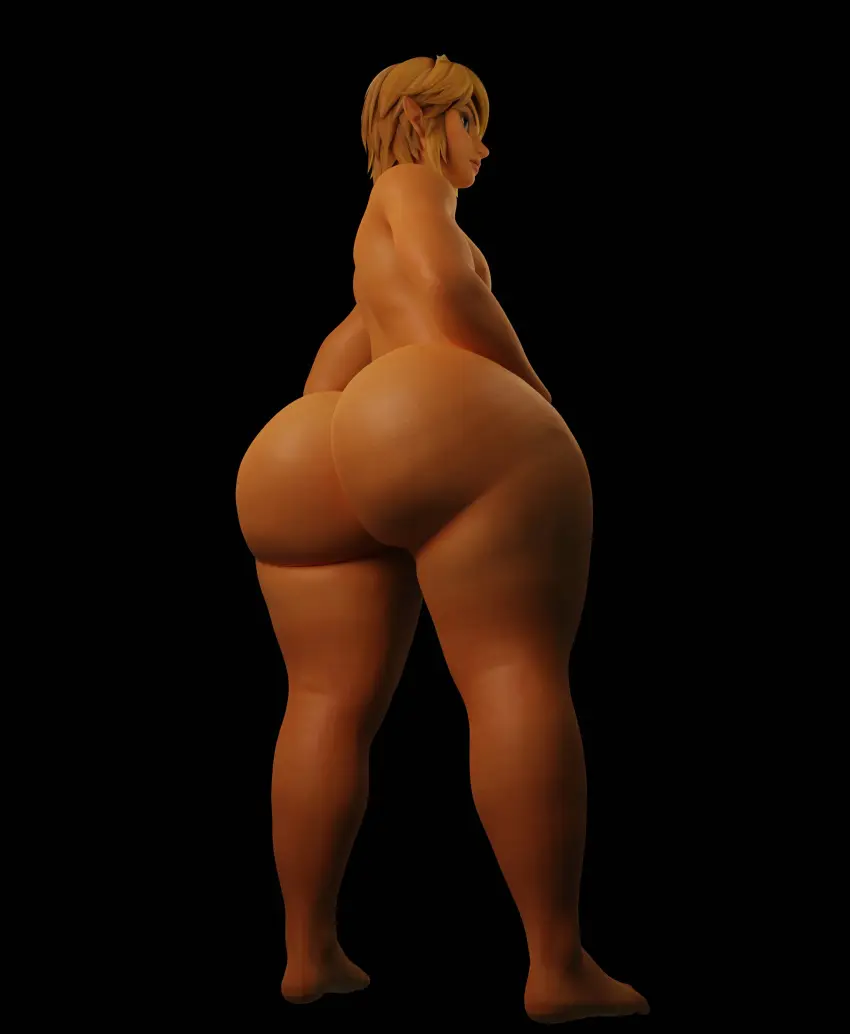 Image male, bubble_butt, huge_ass, thick_thighs, wide_hips, femboy, male_only, blonde_hair, thick_ass, gay, 3d, ass_focus, the_legend_of_zelda, link, dat_ass, hyrule_warriors, link_(hyrule_warriors)