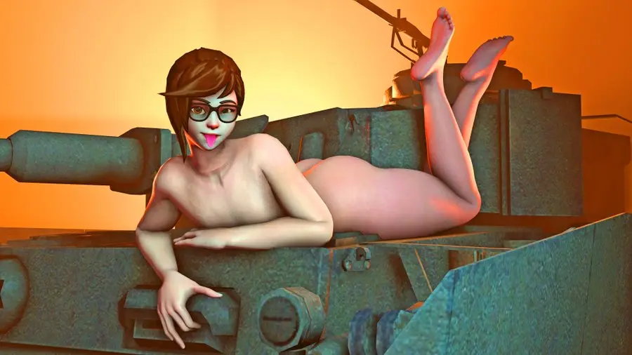 Image female,human,nude,tongue_out,tongue,barefoot,feet,sole_female,eyewear,glasses,completely_nude,naked,pale_skin,brown_hair,completely_nude_female,3d,soles,naked_female,completely_naked,asian,asian_female,toes,overwatch,overwatch_2,casual,completely_naked_female,mei_(overwatch),soles_female,tank,pamperpanzer