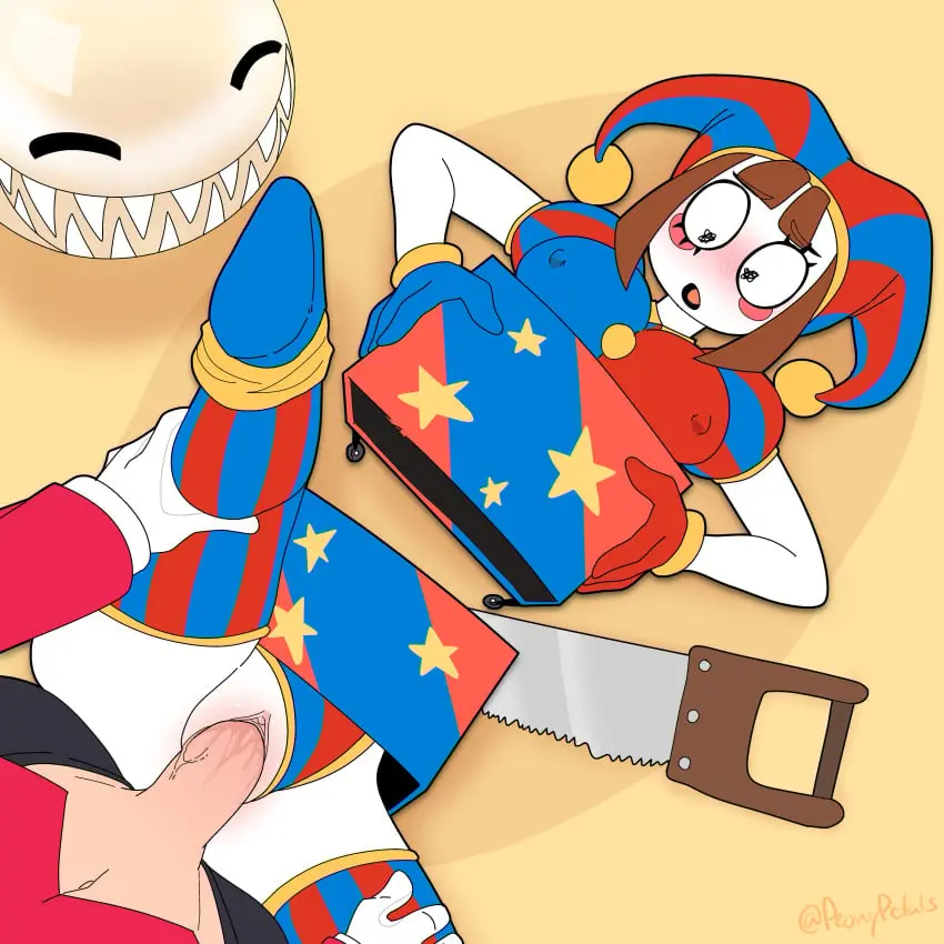 Image blush,female,male,straight,tagme,vaginal_penetration,male_penetrating,magic,clown,pomni_(the_amazing_digital_circus),the_amazing_digital_circus,hard_nipples,saw,magic_trick,caine_(the_amazing_digital_circus),lizielewddle,peonypetals,bubble_(the_amazing_digital_circus)