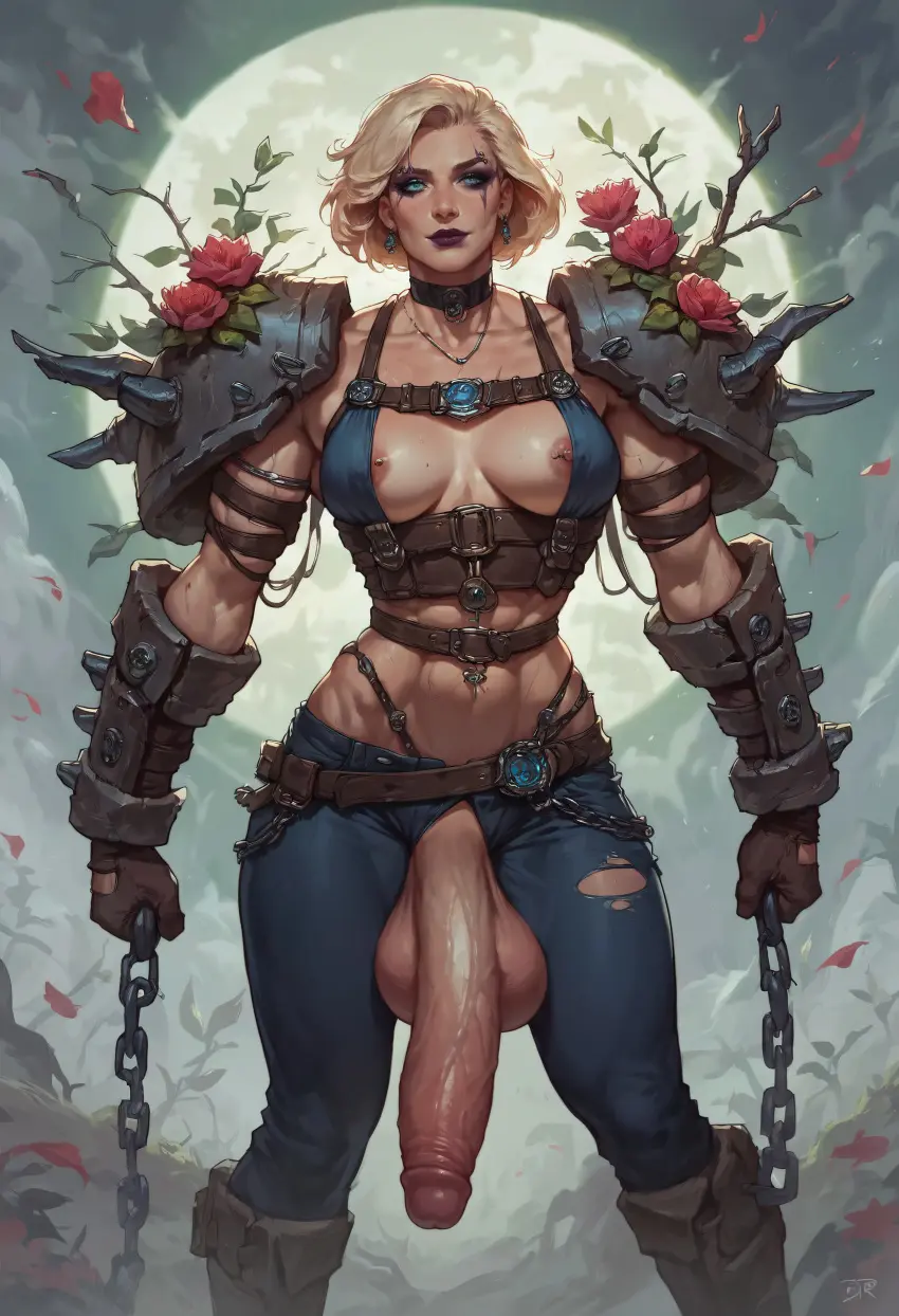 Image breasts,solo,penis,1futa,futanari,intersex,ai_generated,balls,futa_only,dickgirl,foreskin,uncircumcised,ready_to_fuck,uncut,perfect_body,spooky,futadiffusion