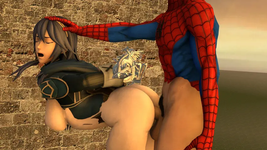 Image female,sex,anal,nintendo,3d,fire_emblem,fire_emblem_awakening,lucina_(fire_emblem),crossover,marvel,marvel_comics,spider-man,spider-man_(series),eastern_and_western_character