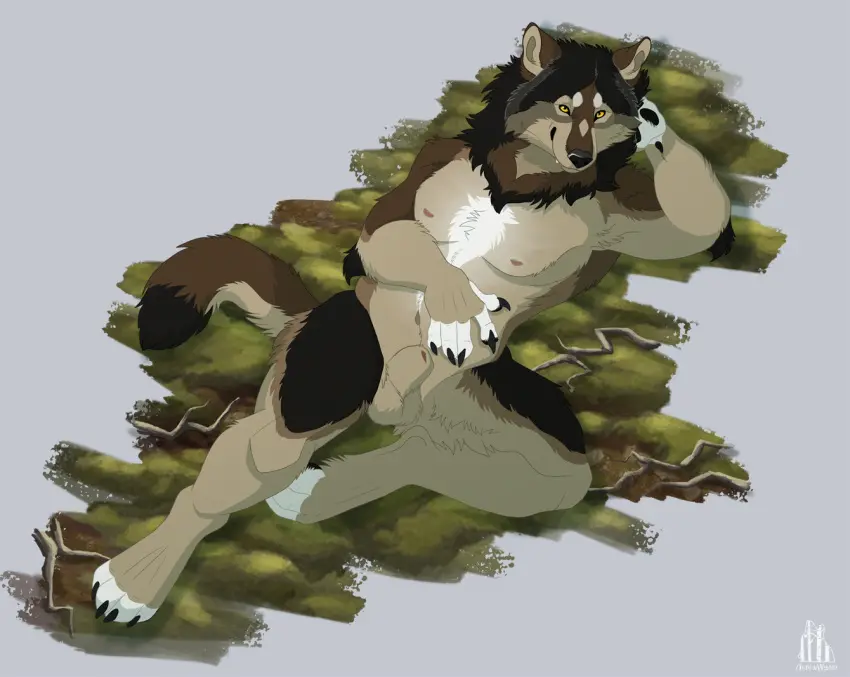 Image solo,male,yellow_eyes,lying,male_only,balls,anthro,mythology,canid,canine,canis,genitals,mammal,wolf,animal_genitalia,sheath,mythological_canine,mythological_creature,were,werecanid,werecanine,werewolf,lazywolf,windwo1f