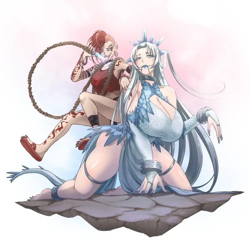Image big_breasts,breasts,female,female_only,large_breasts,long_hair,white_hair,2girls,elbow_gloves,humanized,tongue_out,red_hair,earrings,barefoot,kneeling,cleavage,huge_breasts,tagme,monster_girl,dress,pointy_ears,teenage_girl,mature_female,collar,claws,submissive_female,sitting_on_person,2024,dominant_female,tank_top,anklet,small_dom_big_sub,rule_63,sandals,long_hair_female,tiara,blue_dress,flip_flops,boob_window,bridal_gauntlets,genderswap_(mtf),genderswap,punk_girl,tongue_piercing,godzilla_(series),monsterverse,whip,side_shave,blue_toenails,red_toenails,evening_gown,red_tank_top,thighlet,gijinka,kaiju_girl,king_kong_(series),sharp_toenails,mischievous_smile,godzilla_x_kong:_the_new_empire,shimo_(kaiju),hair_in_mouth,bigger_sub,long_white_hair,skar_king,fauxhawk_(hairstyle),ice_tiara,lolitamajin,red_flip_flops,smaller_dom,thighlets