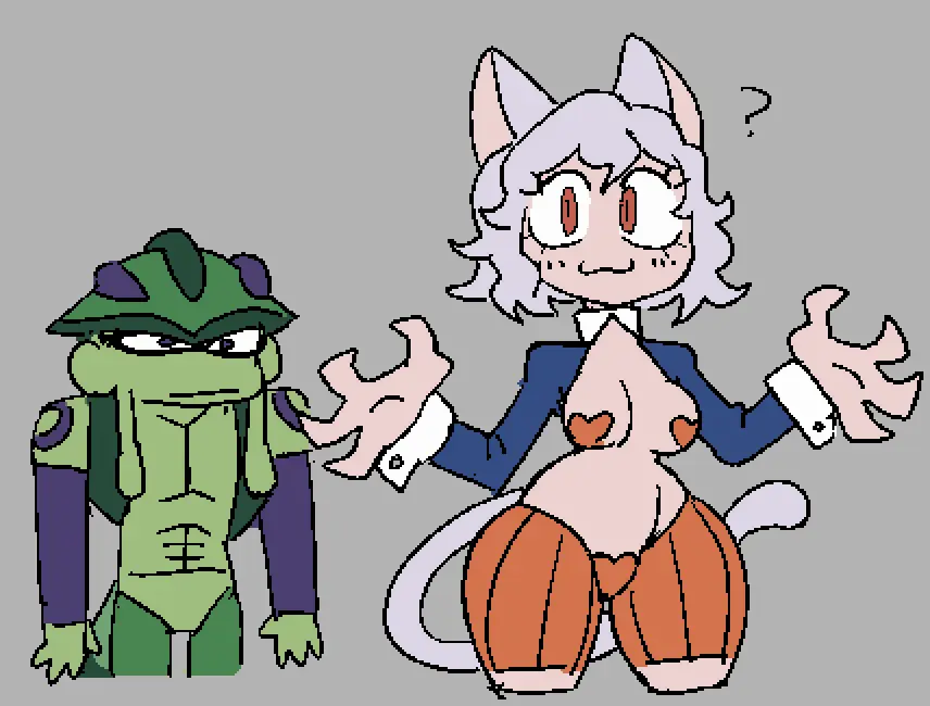 Image breasts,female,nude,cat_ears,catgirl,anthro,tagme,pasties,hunter_x_hunter,neferpitou,caliginous,meruem