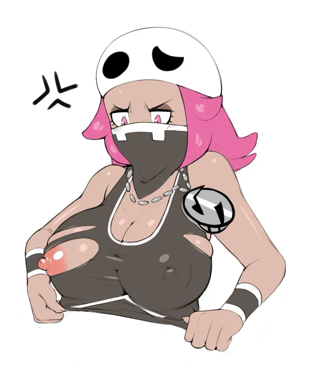 Image 1girls,big_breasts,breasts,exposed_breasts,female,female_only,large_breasts,nipples,pokemon,female_focus,pink_nipples,pink_hair,pink_eyes,voluptuous_female,necklace,nipples_visible_through_clothing,torn_clothes,nipple_slip,torn_clothing,black_clothing,pokemon_sm,ripped_clothing,frustrated,masked_female,exposed_nipples,torso,grey_impact,female_team_skull_grunt,team_skull,team_skull_grunt,team_skull_grunt_(female),wearing_mask