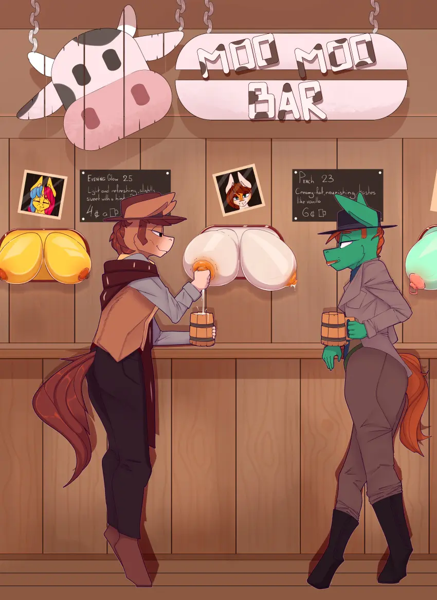 Image big_breasts,breasts,female,hi_res,nipples,male,duo,areola,digital_media_(artwork),hair,male/female,huge_breasts,anthro,milk,text,absurd_res,lactating,public,bodily_fluids,english_text,hasbro,my_little_pony,group,fan_character,facial_hair,moustache,beverage,chapaevv,bar,public_nudity,breast_milking,public_use,mug,through_wall,cowboy,breasts_through_wall,evening_glow,iron_aegis,peach_(mlp),pure_imagination_(mlp)