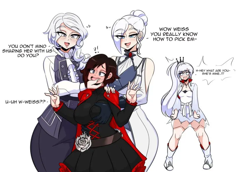 Image big_breasts,breasts,female,female_only,large_breasts,white_hair,black_hair,blue_eyes,multiple_girls,teenager,teenage_girl,hand_on_shoulder,grey_eyes,yuri,sisters,alternate_breast_size,breast_grab,english_text,groping,younger_female,mother_and_daughter,cuckquean,cucked_by_sister,shocked_expression,rwby,older_female,age_difference,groping_breasts,4girls,shorter_female,taller_female,ruby_rose,cucked_by_mother,kinathefox,weiss_schnee,older_female_and_younger_female,willow_schnee,adult_and_teenager,motherly_cuckold,nervous_female,hand_on_chin,cucked_lesbian,stealing_girlfriend,winter_schnee,futawhore69,shocked_female,sisterly_cuckold