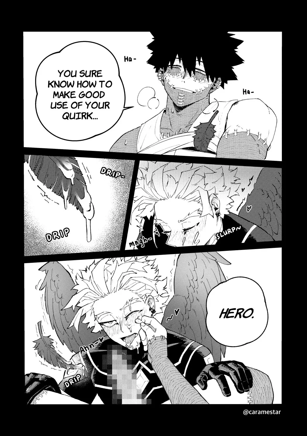 Image cum_on_face,male,penis,big_penis,my_hero_academia,gay,gay_sex,dabi,hawks_(my_hero_academia)