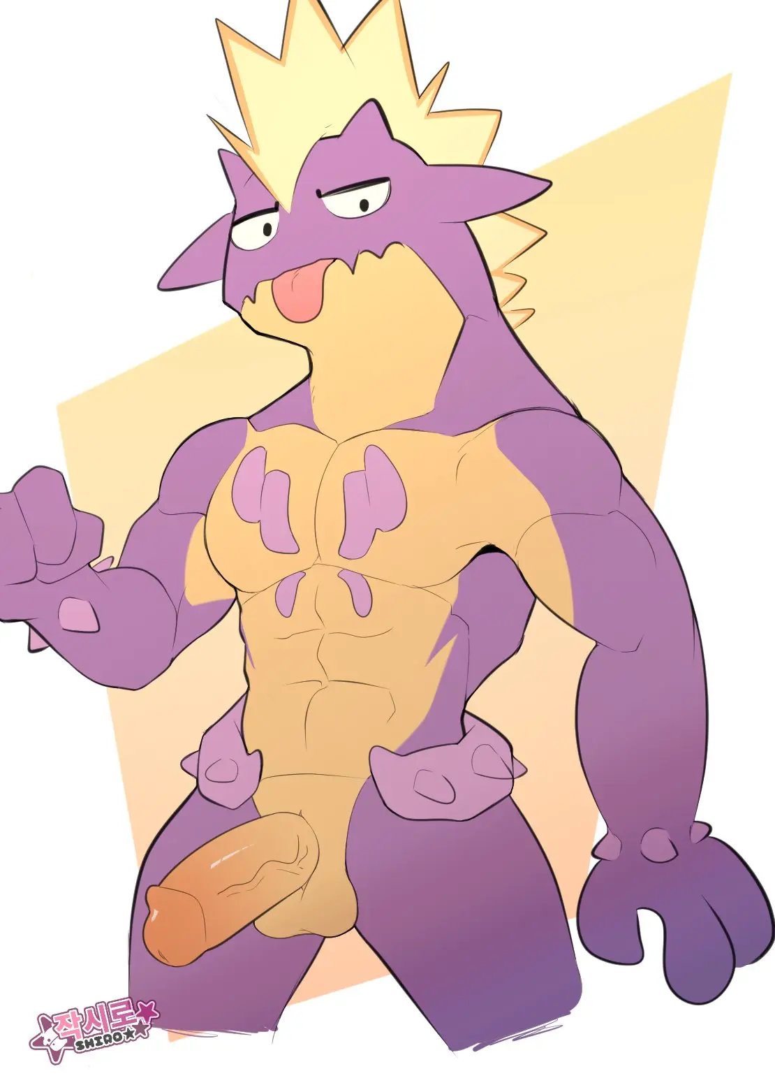 Image hi_res,simple_background,solo,male,nude,penis,pokemon,pokemon_(species),tongue_out,tongue,erection,humanoid_penis,muscular,muscular_male,male_only,balls,anthro,nintendo,genitals,muscular_anthro,pecs,purple_body,male_focus,solo_male,abs,fingers,humanoid_genitalia,boner,humanoid_hands,generation_8_pokemon,casual_nudity,amped_toxtricity,toxtricity,jagshiro