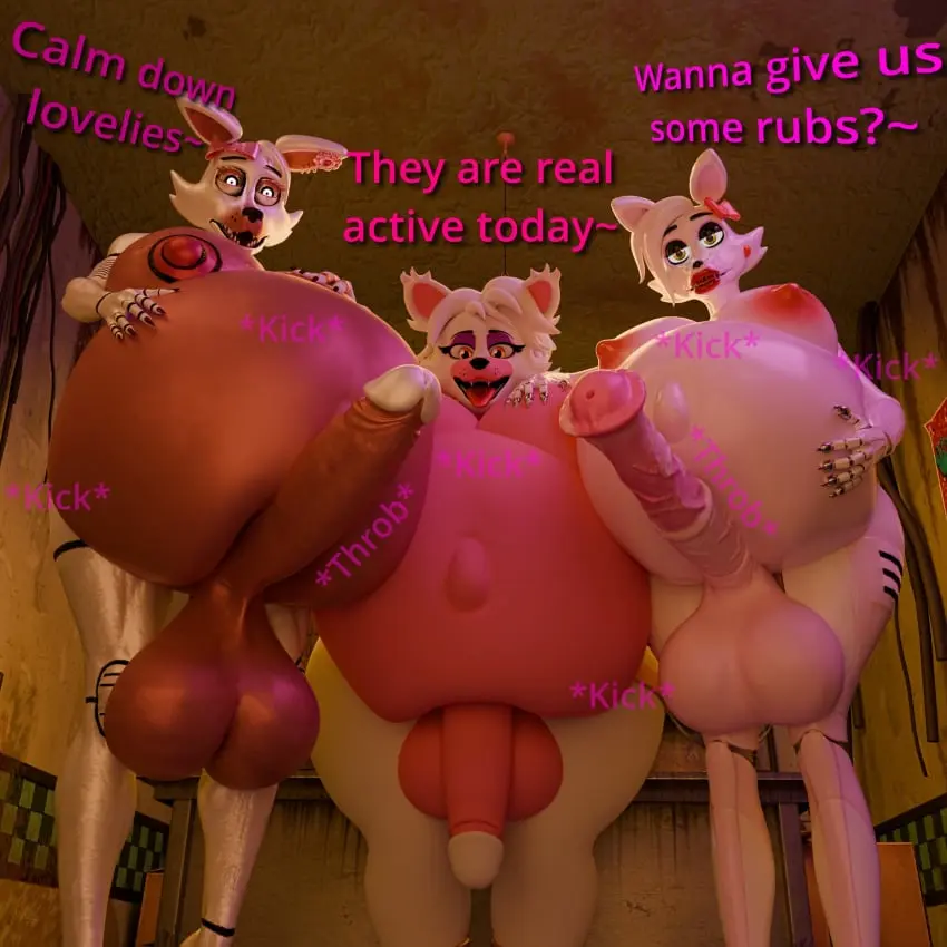 Image big_breasts,breasts,hi_res,looking_at_viewer,nipples,open_mouth,nude,penis,yellow_eyes,tongue,thick_thighs,erection,futanari,humanoid_penis,intersex,belly,big_belly,digital_media_(artwork),pregnant,balls,hair,anthro,text,completely_nude,futa_only,3d,canid,canine,genitals,mammal,english_text,white_body,nude_futa,humanoid_genitalia,animal_genitalia,animal_penis,fox,herm,group,trio,futa_with_futa,equine_genitalia,equine_penis,pregnant_futa,machine,robot,five_nights_at_freddy's,pregnant_anthro,animatronic,scottgames,blender_cycles,five_nights_at_freddy's_2,3futas,mangle_(fnaf),anonymousfm,pregnant_intersex,mayternity,scott_cawthon,mangle_(psychojohn2)