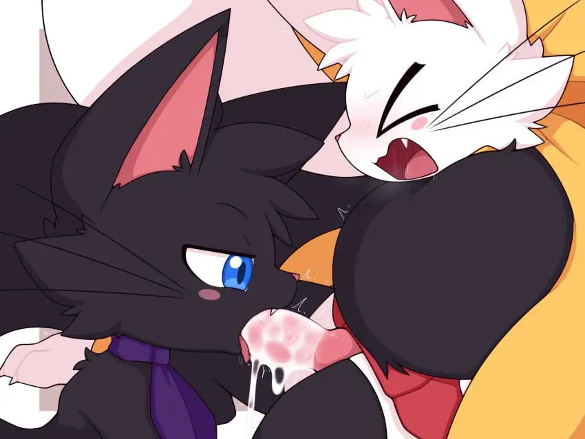 Image blush,clothed,clothing,hairbow,hi_res,open_mouth,simple_background,blue_eyes,cum,cum_drip,cum_in_mouth,male,oral,penis,tail,sex,duo,erection,fellatio,crossdressing,femboy,accessory,hair_accessory,cum_inside,stockings,hair_ribbon,half-closed_eyes,closed_eyes,saliva,ambiguous_gender,penetration,genital_fluids,orgasm,skirt,bodily_fluids,canid,canine,fur,genitals,mammal,black_body,forced,feline,narrowed_eyes,excessive_cum,excessive_genital_fluids,legwear,oral_penetration,white_body,4:3,dripping,penile,animal_genitalia,animal_penis,canine_genitalia,canine_penis,fluffy,fluffy_tail,fox,hybrid,white_fur,feral,felid,ribbons,penile_penetration,feral_on_feral,black_fur,bottomwear,cum_on_penis,bow_ribbon,whiskers,forced_orgasm,neckerchief,long_tail,saliva_on_penis,male/ambiguous,cute_fangs,kerchief,erection_under_skirt,yellow_ribbon,reverse_forced_oral,km-15,purple_kerchief,purple_neckerchief,tail_wrapped_around_body