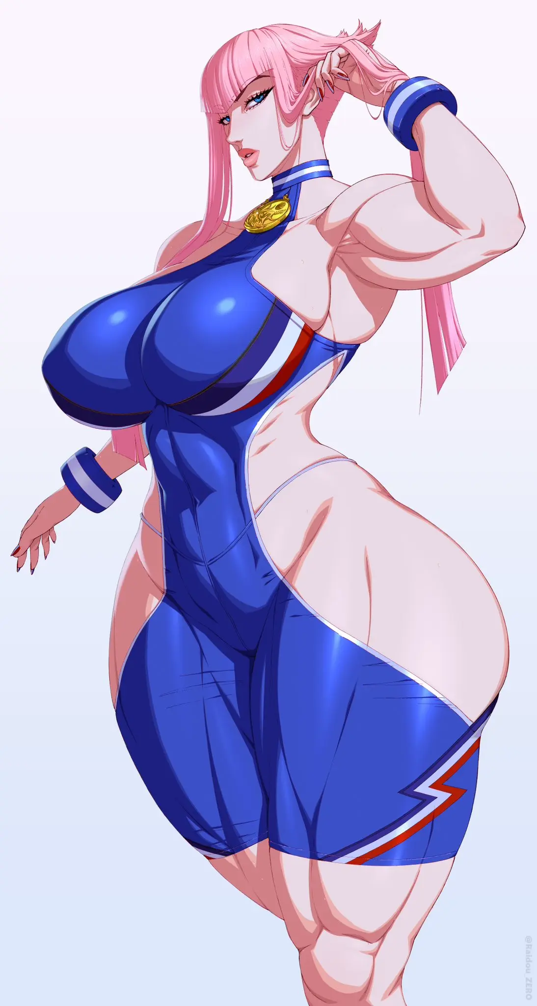 Image big_breasts,breasts,female,thick_thighs,thighs,pink_hair,thunder_thighs,street_fighter,manon_legrand,street_fighter_6,massive_thighs,hyper_thighs,raidouzero