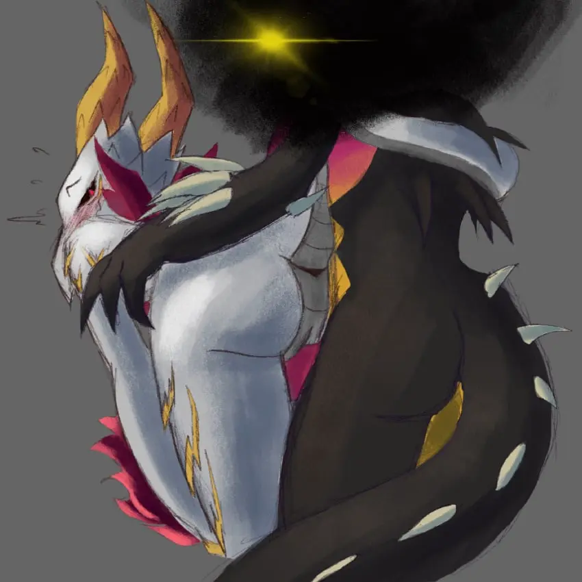 Image blush,female,hi_res,red_eyes,male,penis,tail,hot_dogging,sex,duo,male/female,anthro,mythology,nintendo,glowing_eyes,fur,genitals,black_body,horn,white_body,scalie,blush_lines,arm_tuft,tuft,mythological_creature,dragon,mythological_scalie,thigh_sex,black_sclera,glowing,red_body,kobold,capcom,imminent_sex,red_fur,long_tail,elder_dragon,malzeno,monster_hunter,spines,yellow_horn,tail_wraps,wraps,nergigante,lewdaesthetics,nerotura,ziina_(lewdaesthetics)