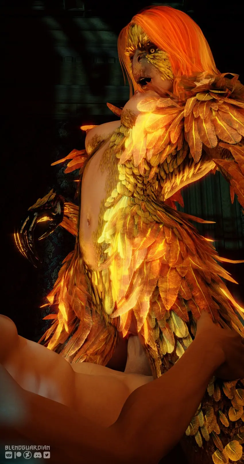 Image breasts,female,nipples,male,penis,sex,light-skinned_male,blonde_hair,monster,3d,penetration,the_witcher_(series),the_witcher_3:_wild_hunt,blendguardian,vivienne_de_tabris