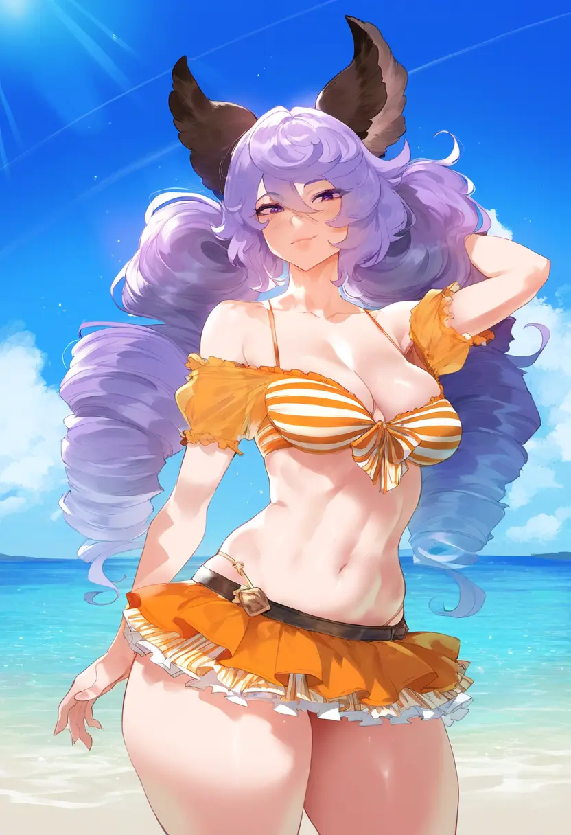 Image 1girls,female,looking_at_viewer,solo,ai_generated,pale-skinned_female,pale_skin,posing,purple_hair,twintails,posing_for_the_viewer,granblue_fantasy,thiccwithaq_(ai_style),ldoe_art,satyr_(granblue_fantasy)