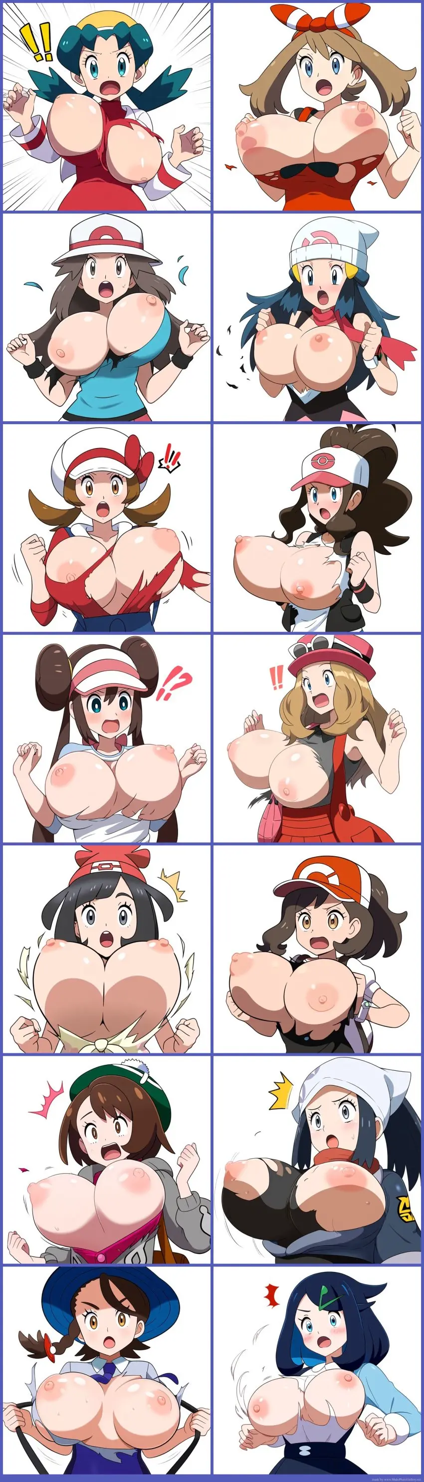 Image big_breasts,breasts,female,female_only,human,nipples,white_background,black_hair,blue_hair,multiple_girls,pokemon,ai_generated,huge_breasts,blonde_hair,shocked,brown_hair,alternate_breast_size,pokemon_sv,surprised,bouncing_breasts,torn_clothes,hilda_(pokemon),may_(pokemon),breast_expansion,pokemon_oras,pokemon_sm,pokemon_xy,ripped_clothing,pokemon_bw,rosa_(pokemon),dawn_(pokemon),gloria_(pokemon),pokemon_dppt,pokemon_ss,6+girls,bursting_breasts,pokemon_bw2,pokemon_hgss,collage,leaf_(pokemon),pokemon_frlg,liko_(pokemon),pokemon_(anime),pokemon_horizons,serena_(pokemon),pokemon_legends:_arceus,selene_(pokemon),akari_(pokemon),pokemon_lgpe,lyra_(pokemon),12girls,pokemon_gsc,juliana_(pokemon),kris_(pokemon),may_(pokemon_oras),elaine_(pokemon)