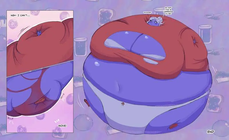 Image 1girls,big_breasts,breasts,female,navel,bra,panties,underwear,big_ass,ponytail,big_belly,cleavage,white_bra,white_underwear,tagme,blueberry_inflation,inflation,spherical_inflation,dialogue,white_panties,expansion,sweater,silver_hair,ass_expansion,breast_expansion,blue_skin,leggings,sunken_head,ripped_clothing,sunken_limbs,immobile,belly_expansion,puffed_cheeks,red_sweater,ripped_leggings,round_body,red_leggings,sile2011,ripped_sweater