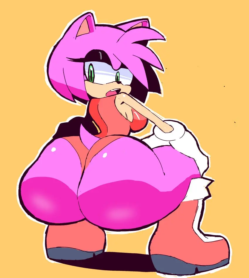 Image 1girls,breasts,clothed,clothing,female,female_only,gloves,furry,ass,huge_ass,solo_female,green_eyes,squatting,2024,amy_rose,sega,sonic_(series),sonic_the_hedgehog_(series),furry_only,boots,pink_fur,hedgehog,eks-out