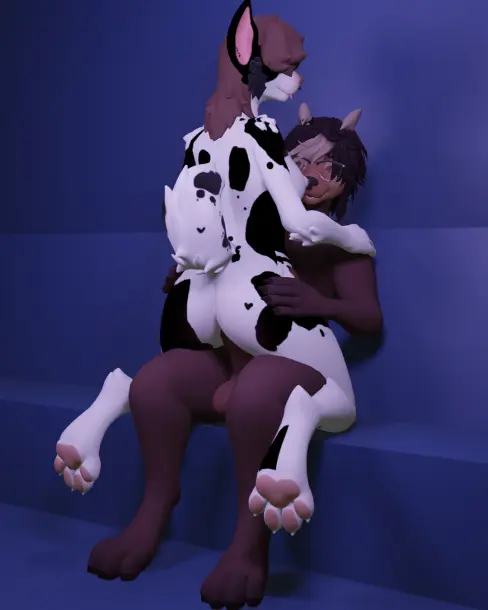 Image female,simple_background,male,nude,duo,digital_media_(artwork),male/female,anthro,3d,penetration,fur,mammal,male_penetrating,hyena,4:5,position,cowgirl_(disambiguation)
