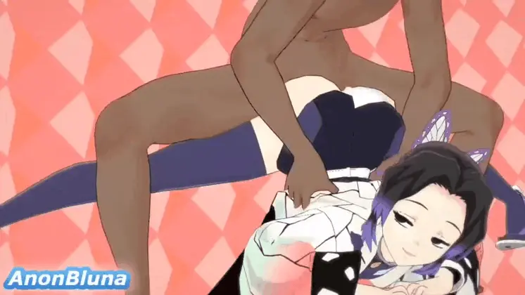 Image 1girls,clothed,clothing,female,light-skinned_female,light_skin,smile,1boy,male,nude,ass,big_ass,big_butt,looking_back,multicolored_hair,dark-skinned_male,dark_skin,smiling,clothed_female,nude_male,naked,purple_eyes,looking_at_partner,looking_pleasured,3d,animated,gif,ass_up,clothed_female_nude_male,demon_slayer,jack-o_pose,eyebrows_raised,kochou_shinobu,anonbluna