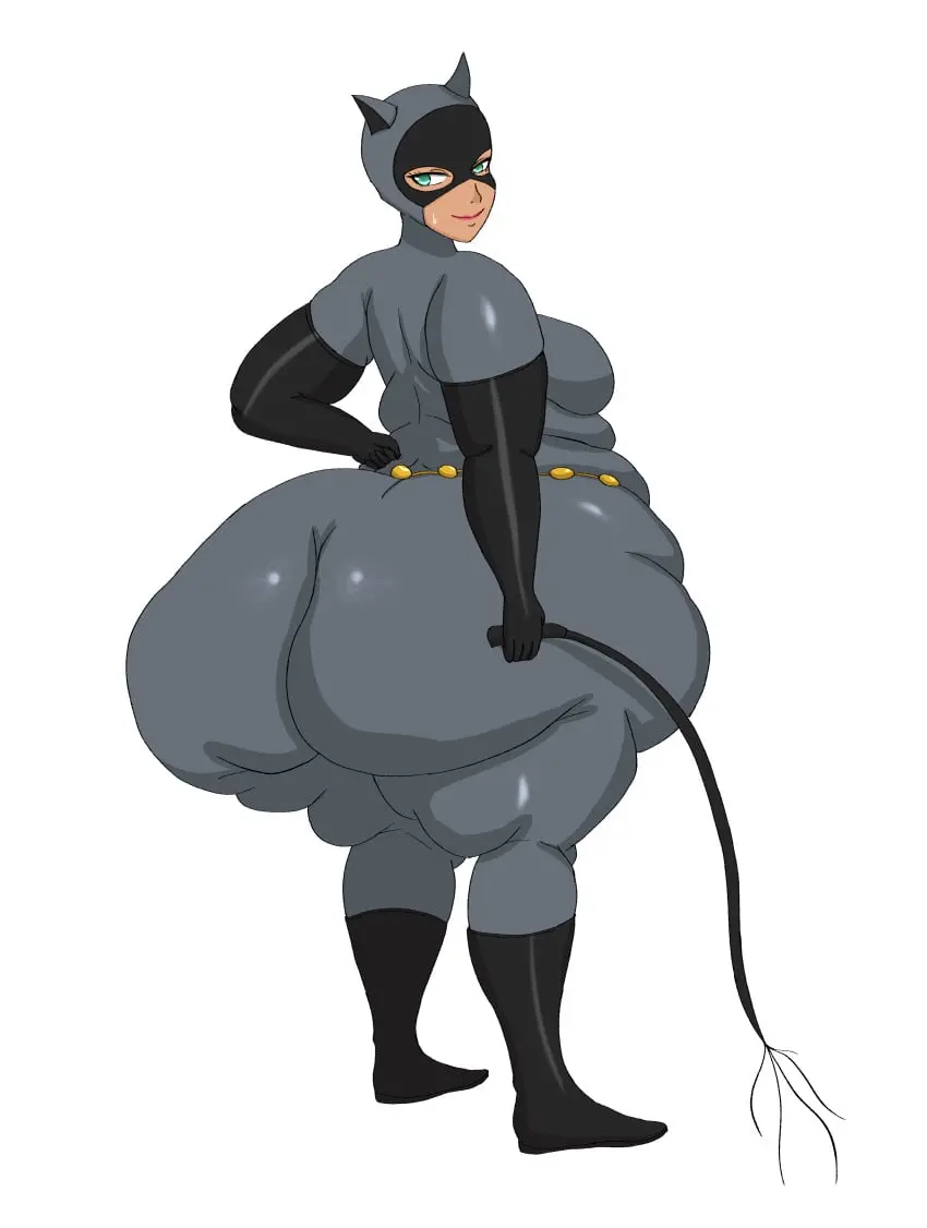Image 1girls,female,solo,ass,big_ass,bottom_heavy,huge_ass,thick_thighs,thighs,massive_ass,wide_hips,fat_ass,batman_(series),dc,dc_comics,back_view,thunder_thighs,catwoman,selina_kyle,fat,overweight,fat_fetish,obese,bbw,cellulite,akkyon