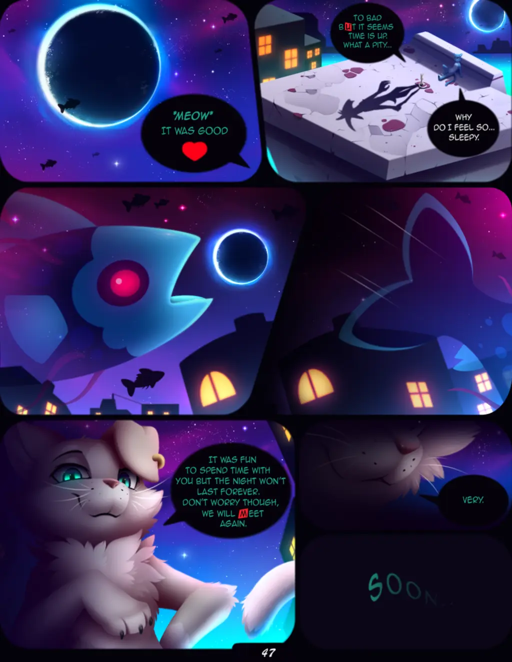 Image female,hi_res,male,nude,duo,shadow,male/female,anthro,green_eyes,comic,re:zero_kara_hajimeru_isekai_seikatsu,fur,mammal,feline,blue_body,fish,marine,blue_fur,brown_fur,brown_body,feral,felid,domestic_cat,felis,mae_borowski,night_in_the_woods,meraence,astral_projection,depths_of_magic,puck_(re:zero)