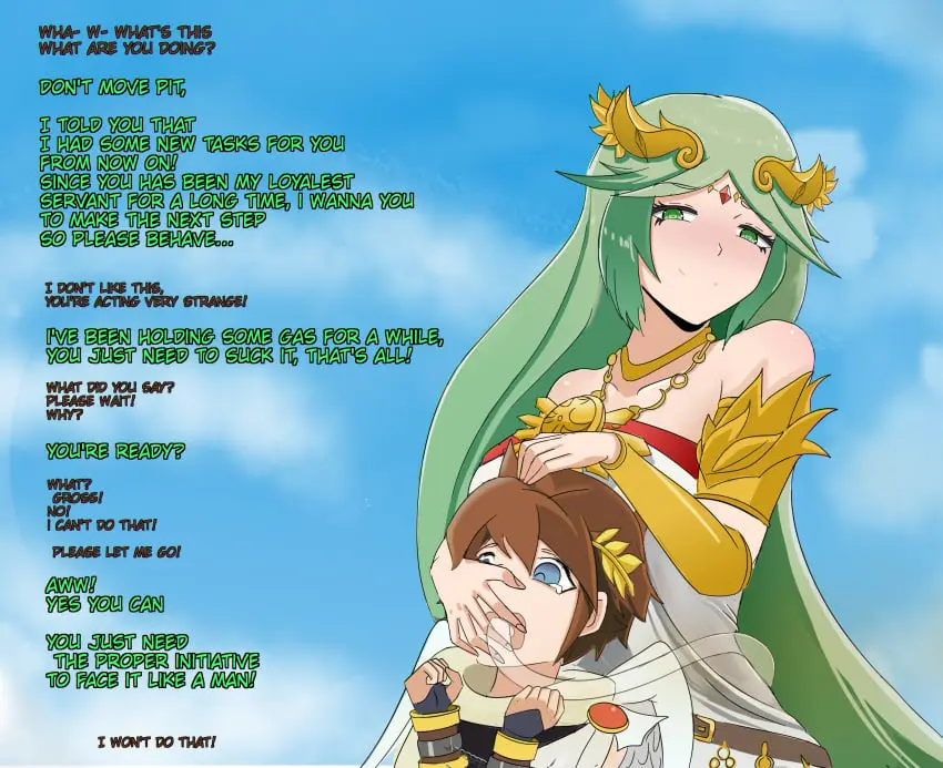 Image breasts,female,nintendo,kid_icarus,kid_icarus_uprising,palutena,sadism,sadistic_girl,pit_(kid_icarus),nude_mind