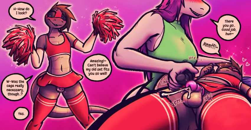Image blush,clothed,clothing,female,cum,male,penis,duo,crossdressing,balls,male/female,text,ejaculation,genital_fluids,bodily_fluids,genitals,incest,mother,chastity_cage,english_text,legwear,reptile,scalie,cumshot,no_humans,non-human,leggings,mother_and_son,non-human_only,snake,chastity_device,mother_and_child,parent,parent_and_child,pom_poms,atrolux,son,parent_and_son,pit_viper,rattle_(anatomy),rattlesnake,amon_(atrolux),monique_(atrolux)