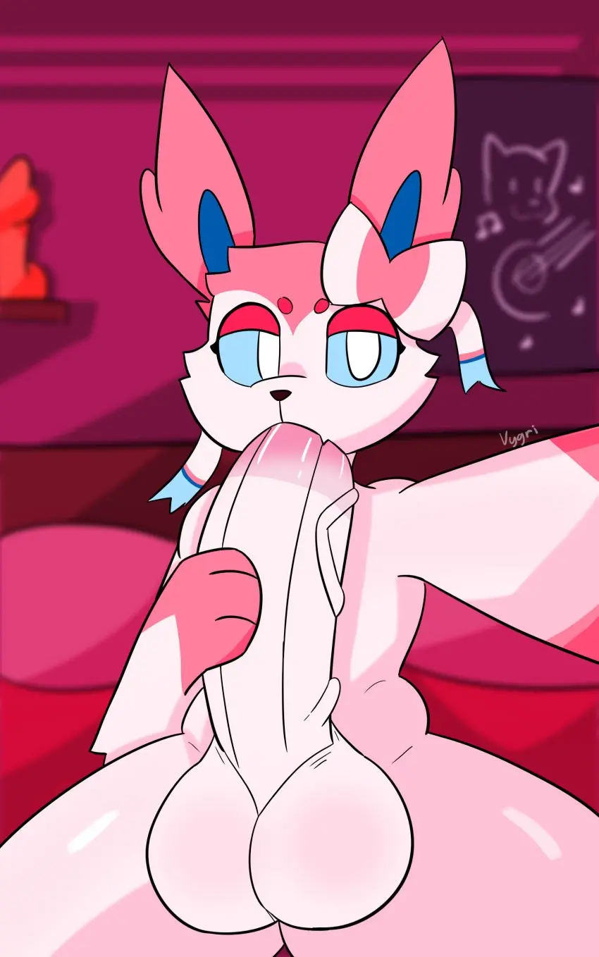 Image hi_res, looking_at_viewer, solo, eeveelution, male, oral, penis, pokemon, pokemon_(species), big_penis, femboy, male_only, huge_cock, anthro, absurd_res, nintendo, masturbation, genitals, hyper_penis, sylveon, generation_6_pokemon, anthro_only, penile, hyper, hyper_genitalia, autofellatio, penile_masturbation, oral_masturbation, vygri