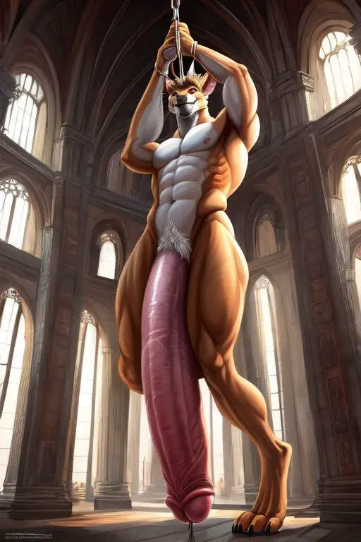 Image male,penis,furry,ai_generated,male_only,huge_cock,thick_penis,male_focus,long_penis,furry_penis