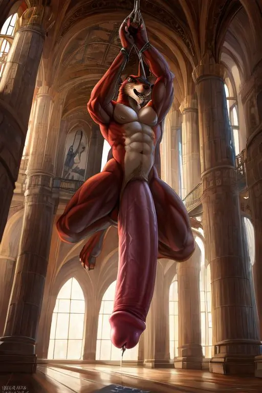 Image male,penis,furry,ai_generated,male_only,huge_cock,thick_penis,male_focus,long_penis,furry_penis