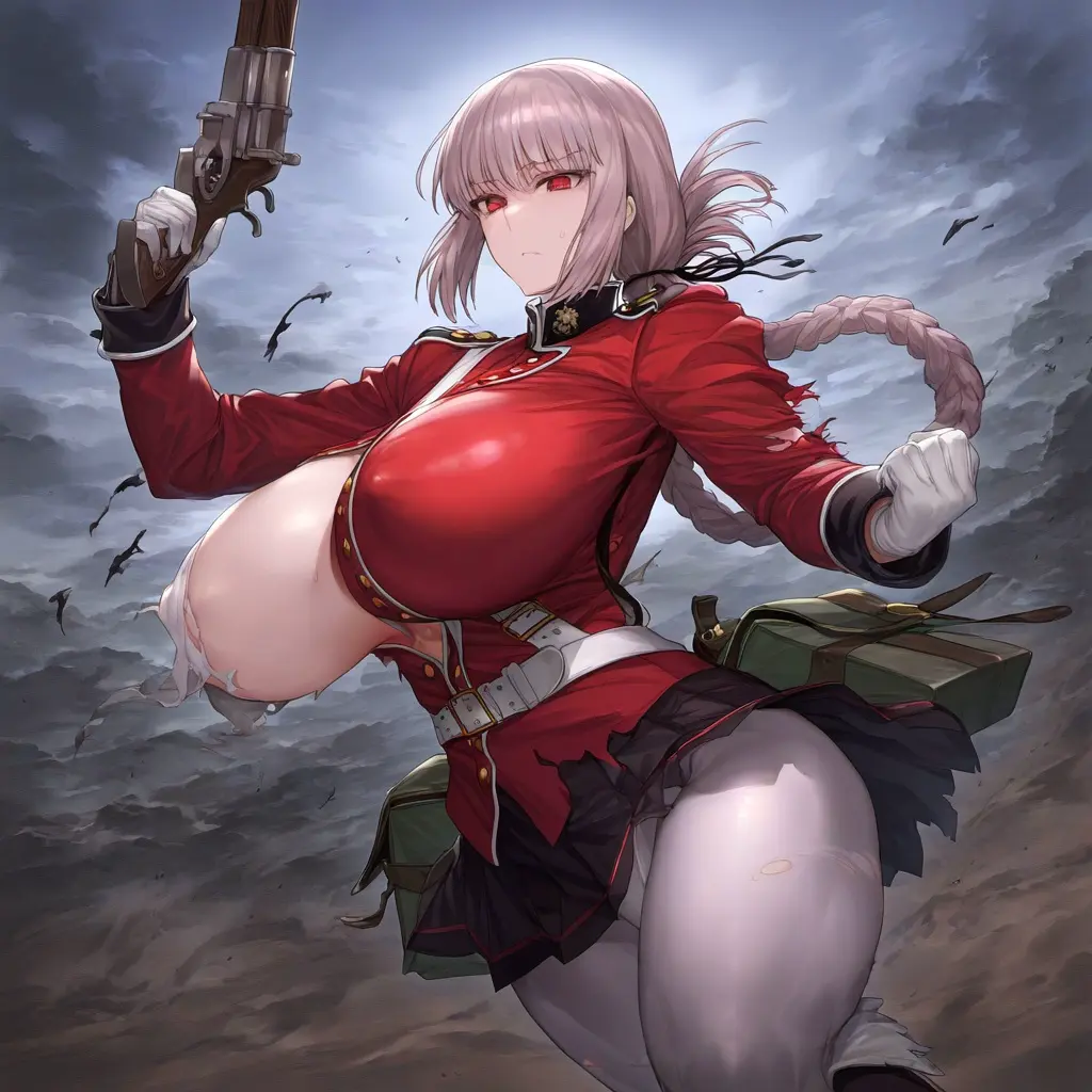 Image big_breasts,breasts,clothing,exposed_breasts,female,female_only,human,light-skinned_female,light_skin,red_eyes,female_focus,thick_thighs,thighs,ai_generated,solo_female,solo_focus,pink_hair,pale_skin,torn_clothes,weapon,fate_(series),plusmolfa,video_game_character,gun,fate/grand_order,handgun,firearm,revolver,florence_nightingale_(fate),nightingale_(fate/grand_order)