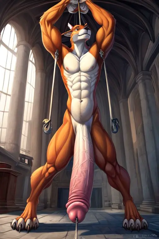 Image male,penis,furry,ai_generated,male_only,huge_cock,thick_penis,male_focus,long_penis,furry_penis