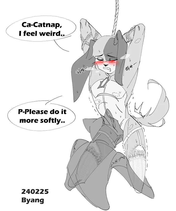 Image blush,simple_background,male,penis,male_only,gay,excited,saliva,black_and_white,furry_only,no_humans,sucking,sucking_penis,critters_(poppy_playtime),poppy_playtime,poppy_playtime_(chapter_3),smiling_critters,catnap_(poppy_playtime),dogday_(poppy_playtime),satisfaction,palatis,bites