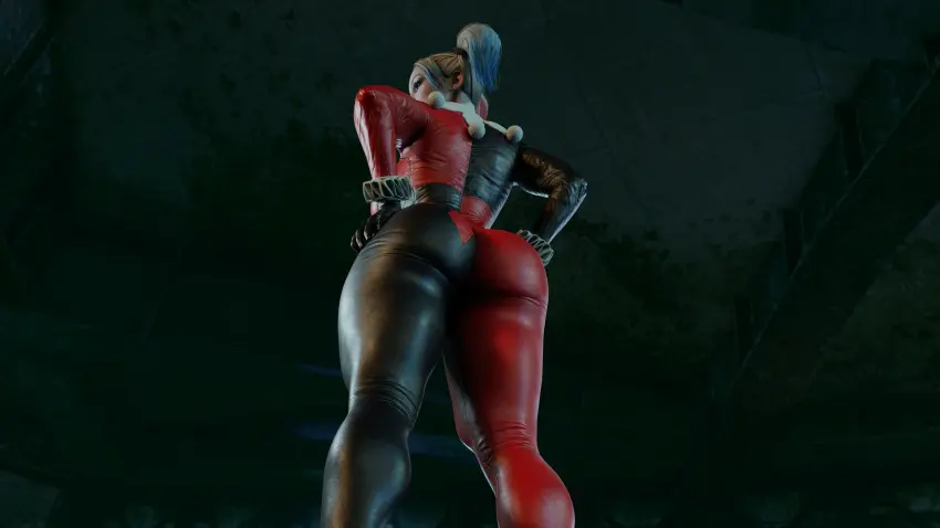 Image 1girls,clothed,clothing,female,highres,solo,ass,solo_female,3d,tight_clothing,3d_(artwork),ass_focus,batman_(series),dc,dc_comics,harley_quinn,4k,harley_quinn_(injustice),injustice_2,tight_clothes,batman:_arkham_knight,harley_quinn_(classic),generalpizza