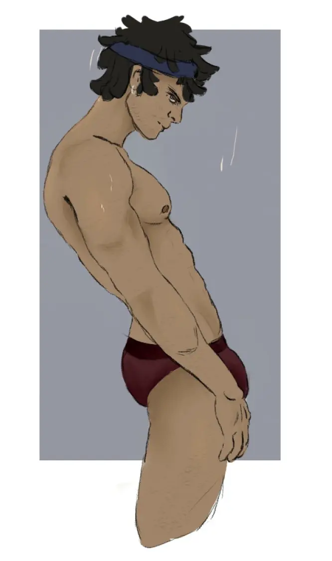 Image clothed,male,underwear,bulge,gay_male,identity_v,ganji_gupta,idv