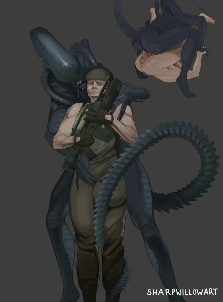 Image female,human,male,penis,balls,drooling,male/female,light-skinned_male,tagme,saliva,female_on_top,submissive_male,rape,weapon,femdom,amazon_position,alien,alien_girl,ranged_weapon,human_penetrating,gun,alien_humanoid,alien/human,reverse_rape,rifle,firearm,xenophilia,alien_(franchise),xenomorph,female_xenomorph,sharpwillow