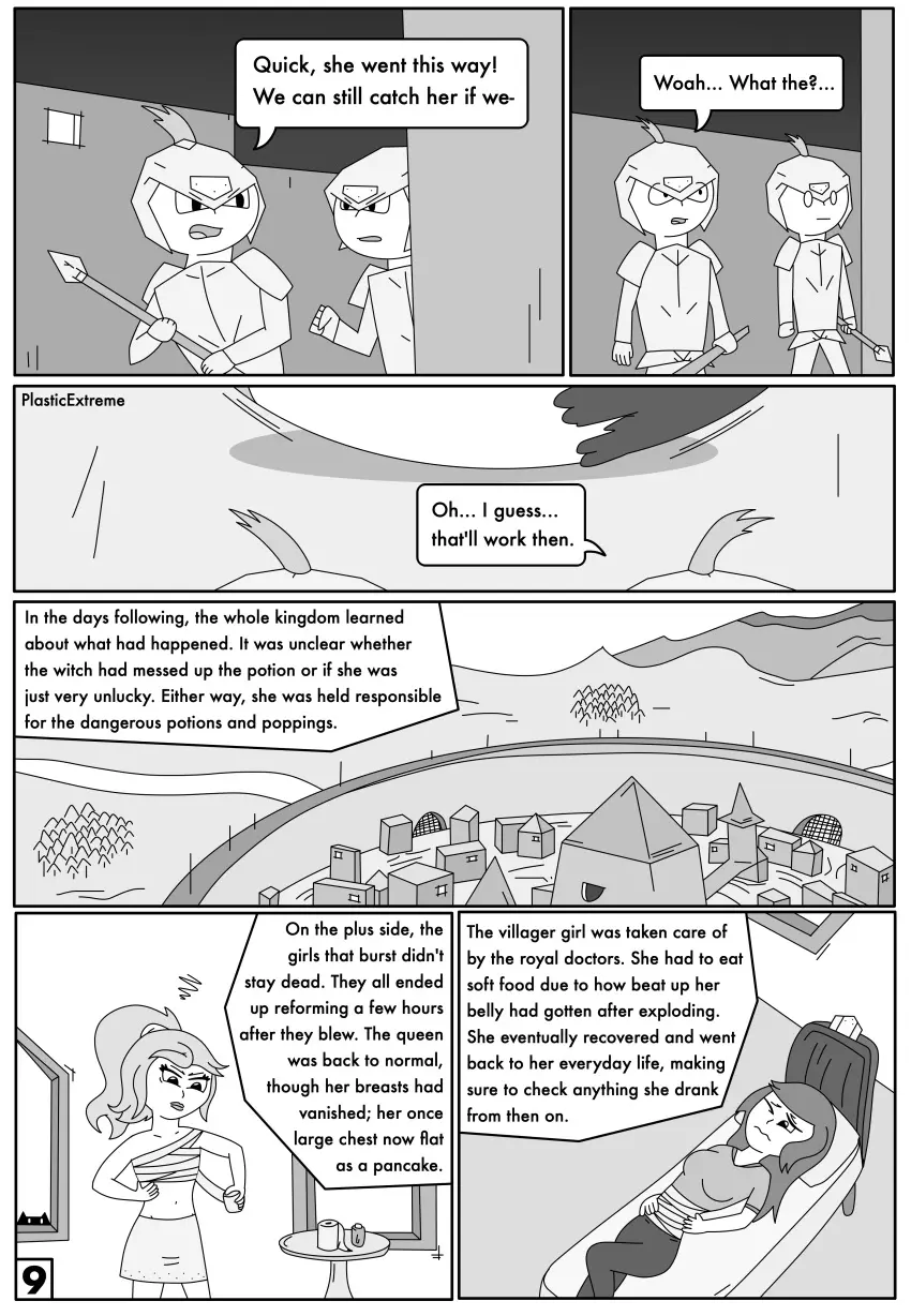 Image female,tagme,comic,monochrome,dialogue,queen,bandages,greyscale,page_9,witch,aftermath,plasticextreme