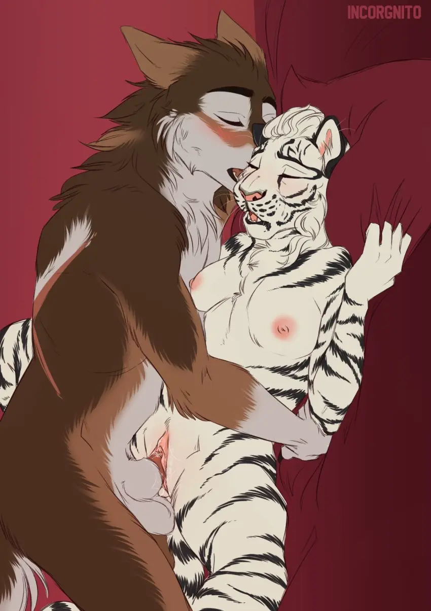 Image blush,breasts,female,hi_res,white_hair,male,nude,penis,pussy,tongue,sex,duo,teeth,hair,male/female,anthro,nude_female,nude_male,vaginal_penetration,penis_in_pussy,closed_eyes,penetration,romantic,romantic_couple,romantic_sex,canid,canine,canis,fur,genitals,mammal,wolf,fangs,interspecies,female_penetrated,male_penetrating,5_fingers,2024,white_body,fingers,signature,brown_fur,male_penetrating_female,penile,brown_body,white_fur,nude_anthro,felid,humanoid_hands,penile_penetration,anthro_penetrated,pantherine,stripes,tiger,anthro_on_anthro,pink_nose,striped_body,striped_fur,anthro_penetrating,anthro_penetrating_anthro,black_stripes,intimate,incorgnito