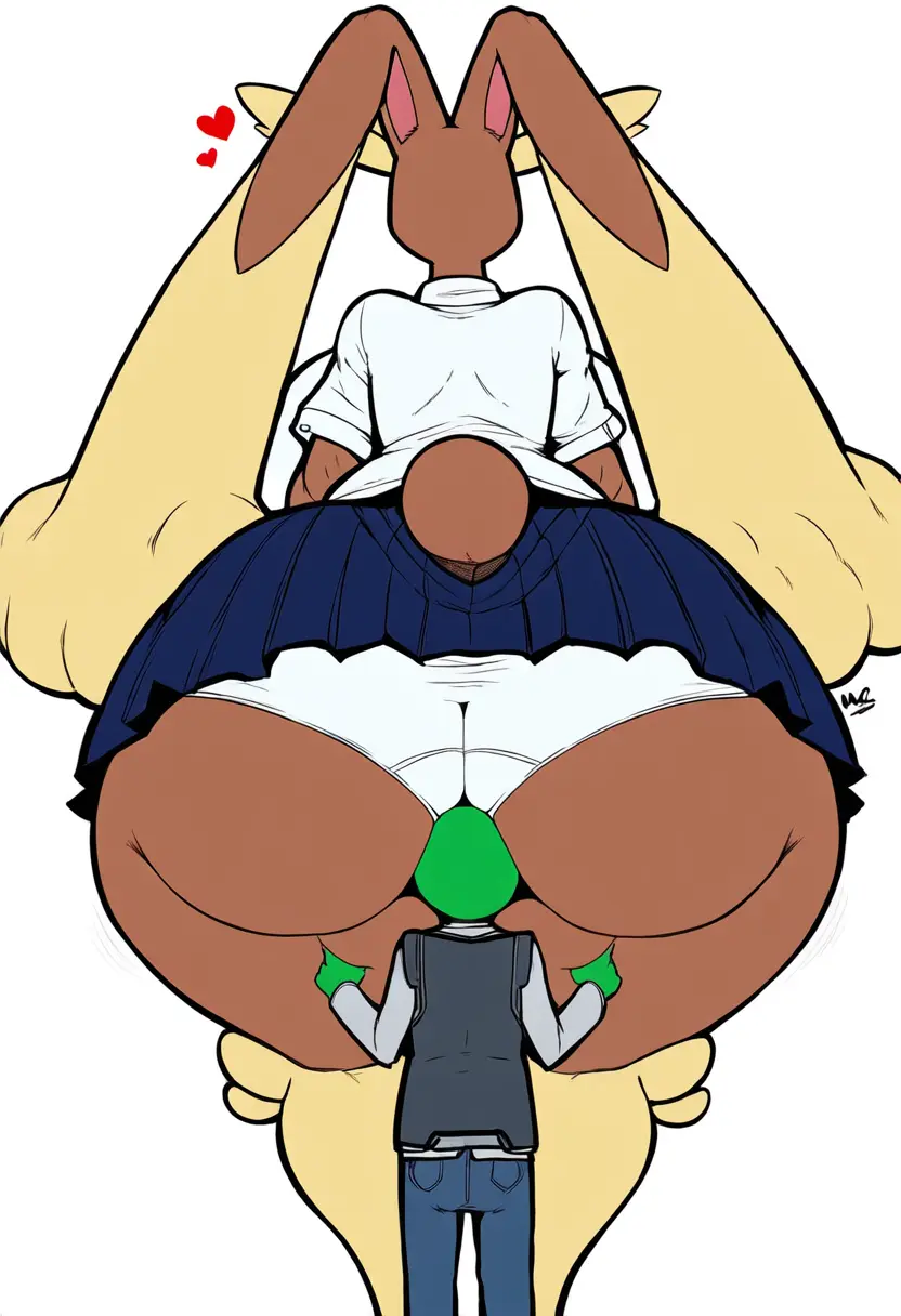 Image big_breasts,breasts,female,large_breasts,male,pokemon,pokemon_(species),bottom_heavy,faceless_male,huge_ass,ai_generated,size_difference,tagme,schoolgirl,school_uniform,hourglass_figure,smaller_male,face_in_ass,pokémon_(species),larger_female,hyper_ass,cosplay,anon,lopunny,anonymous_character