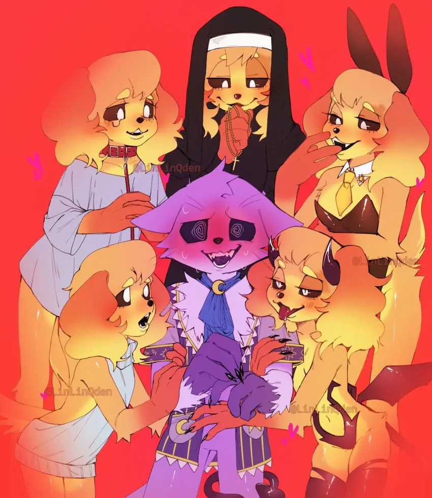 Image male,male/male,yaoi,gay,furry_only,no_humans,critters_(poppy_playtime),poppy_playtime,poppy_playtime_(chapter_3),smiling_critters,dogday_(poppy_playtime),rncatnap_(poppy_playtime)