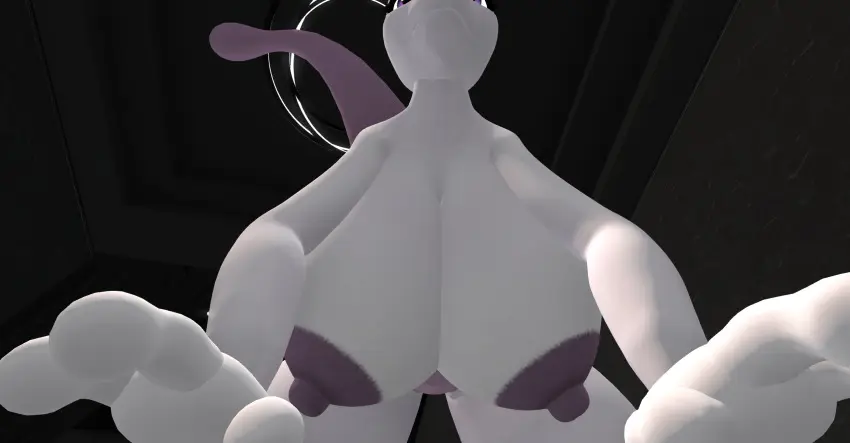 Image big_breasts,breasts,female,nipples,pokemon,pokemon_(species),thick_thighs,wide_hips,huge_breasts,anthro,tagme,nintendo,anthro_only,mewtwo,second_life,ferialexonar