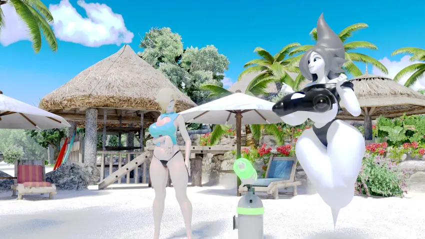 Image big_breasts,breasts,female,black_hair,blue_eyes,big_ass,huge_ass,white_skin,beach,huge_belly,huge_breasts,blonde_hair,mario_(series),black_eyes,black_bikini,nipple_bulge,black_nails,giantess,breast_expansion,floating,giantess_growth,ghost_girl,belly_expansion,princess_rosalina,ripped_pants,growth_drive,light_blue_bikini,light_blue_lipstick,squidly,spooki_(guacamolemuffler),spooki_(squidly),ray_gun