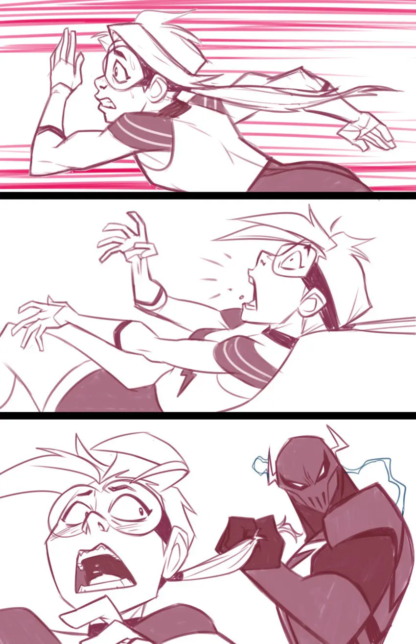 Image clothing,female,human,male,tagme,pale_skin,dc,dc_comics,imminent_rape,trying_to_escape,pulling_hair,running_away,the_flash_(series),stickymon,jesse_quick