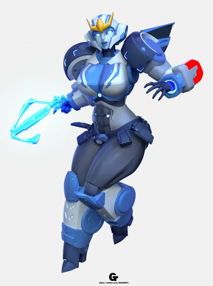 Image 1girls,big_breasts,breasts,female,female_only,solo,white_background,thick_thighs,tagme,3d,3d_(artwork),weapon,robot,robot_girl,twitter_username,transformers,strongarm_(transformers),transformers_robots_in_disguise_(2015),trawert,heeled_feet,crossbow,strongarm_(transformers)_(trawert)