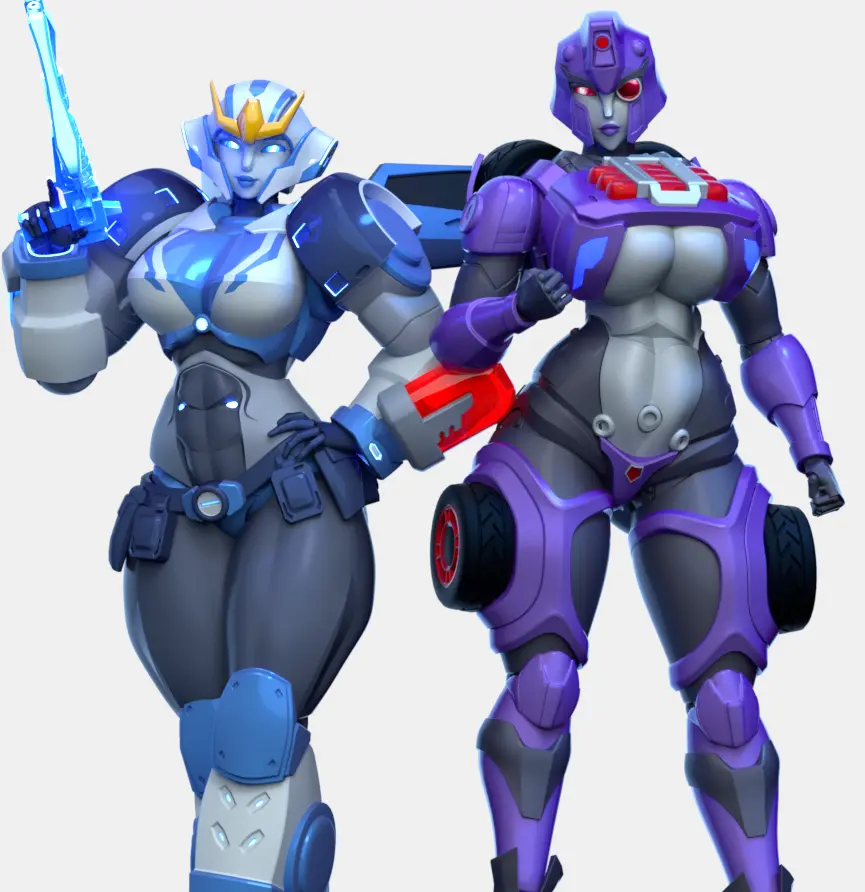 Image big_breasts,breasts,female,2girls,multiple_girls,thick_thighs,thighs,3d,purple_body,abs,toned,robot_girl,autobot,transformers,strongarm_(transformers),transformers_robots_in_disguise_(2015),decepticon,trawert,toned_legs,transformers_cyberverse,shadow_striker,transformers_legacy,strongarm_(transformers)_(trawert)