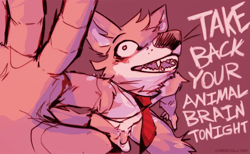 Image looking_at_viewer,solo,male,nude,penis,humanoid_penis,digital_media_(artwork),teeth,balls,anthro,nude_male,text,flaccid,canid,canine,canis,fur,genitals,mammal,fangs,english_text,black_nose,2024,biped,white_body,wide_eyed,humanoid_genitalia,brown_fur,brown_body,white_fur,nude_anthro,talking_to_viewer,coyote,lawyerdog,cantio_(lawyerdog)