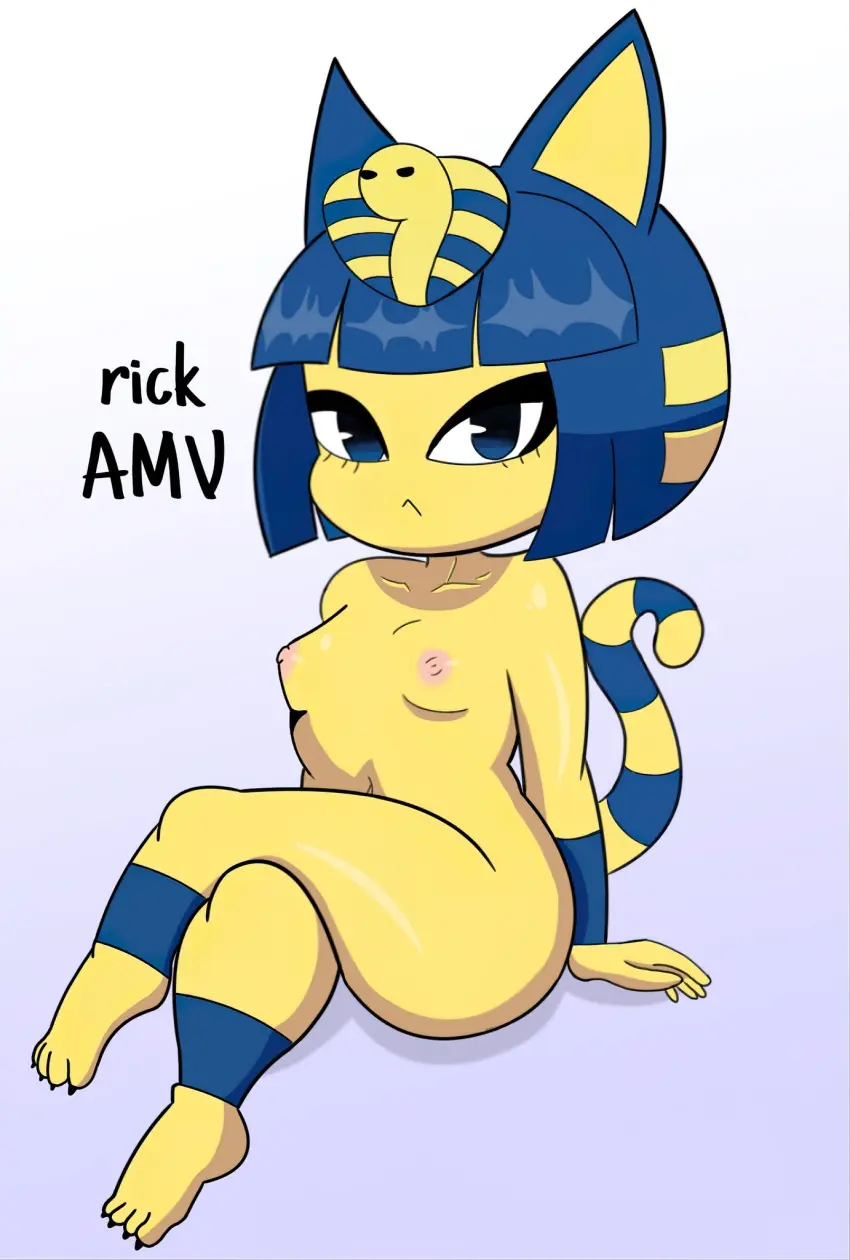 Image 1girls,breasts,female,nude,furry,anthro,tagme,sitting,animal_crossing,ankha,rick_lewd