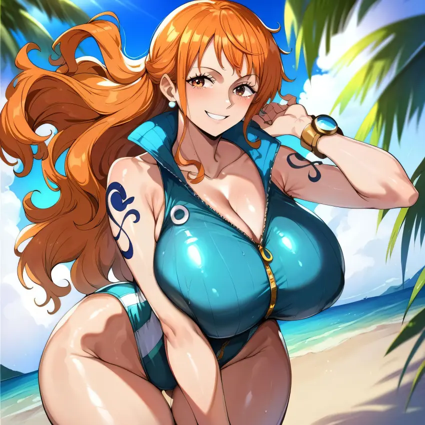 Image 1girls,big_breasts,breasts,female,female_only,large_breasts,nipples,thick_thighs,thighs,one_piece,ai_generated,nami_(one_piece),post-timeskip,huge_breasts,swimsuit,artist_request,busty,curvy,curvy_body,curvy_female,curvy_figure,alternate_breast_size,curvaceous,bostin